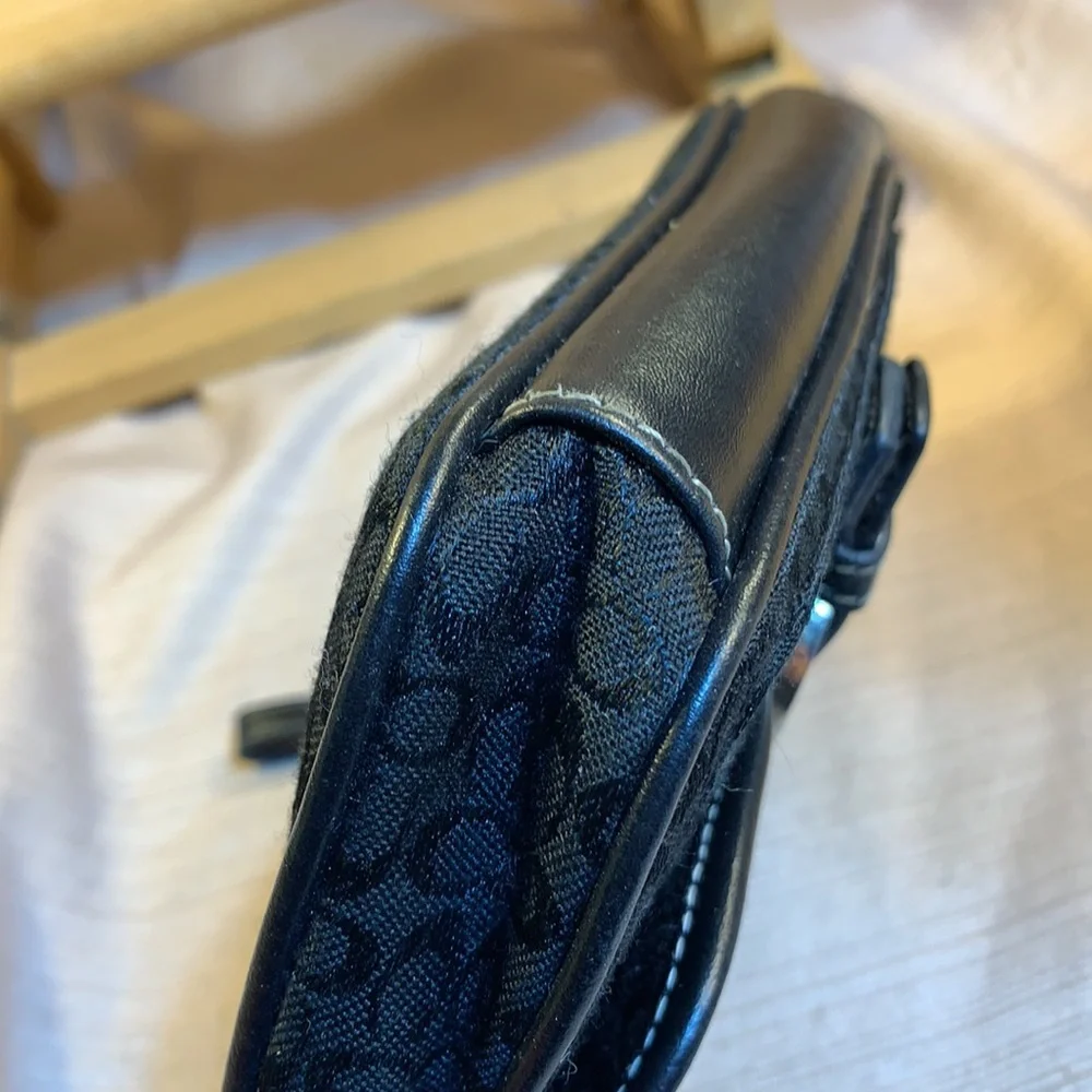 Coach vintage wallet/pouch leather/canvas